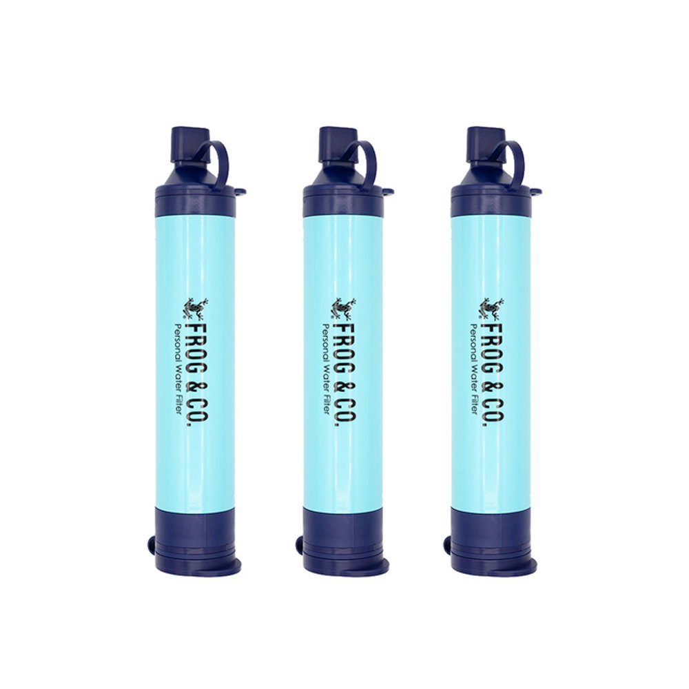 3 Pack - Personal Water Filter Straw by Frog & Co