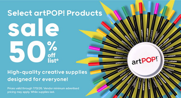 Select artPOP! Products Sale 50% Off List*