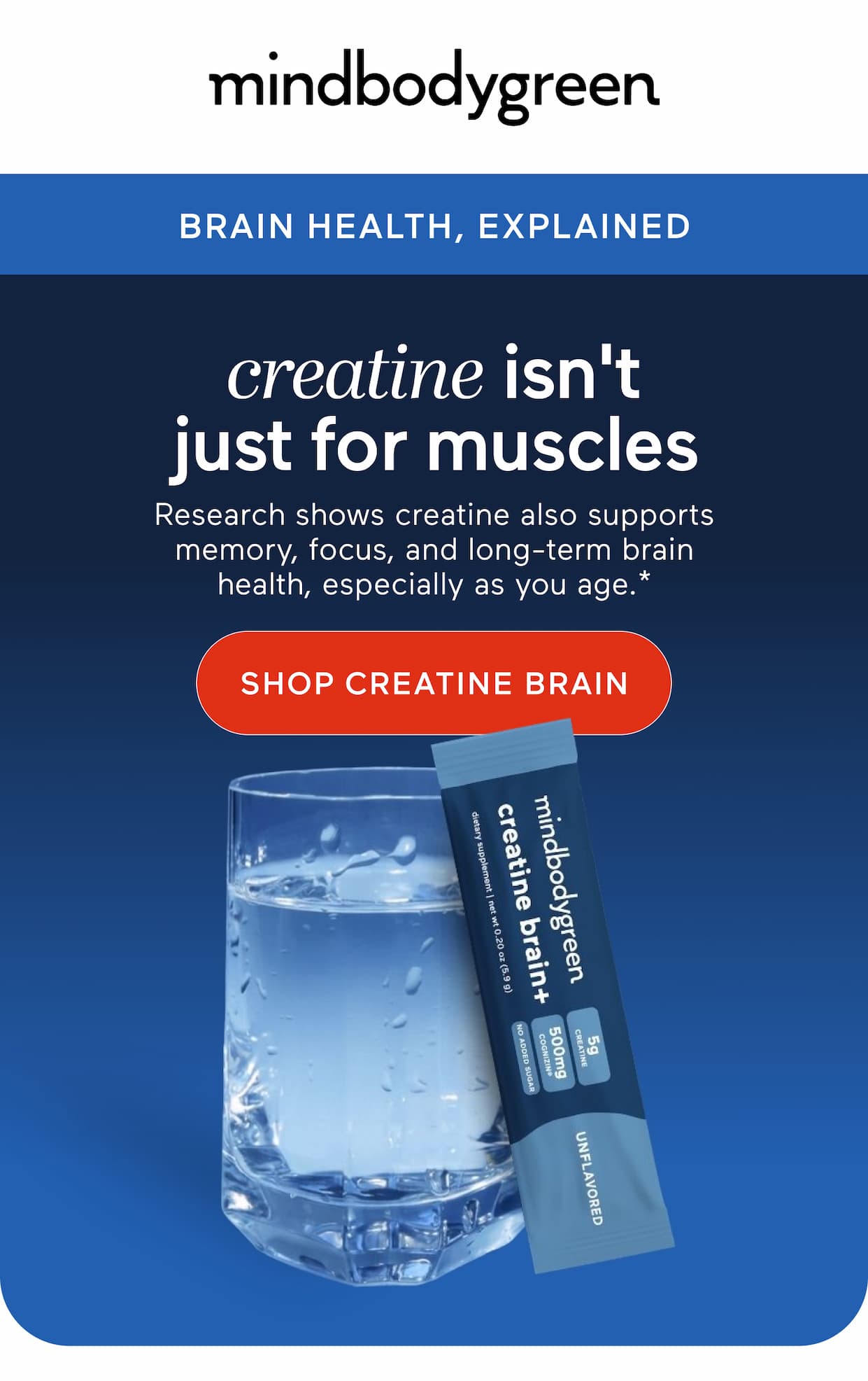 creatine isn't just for muscles