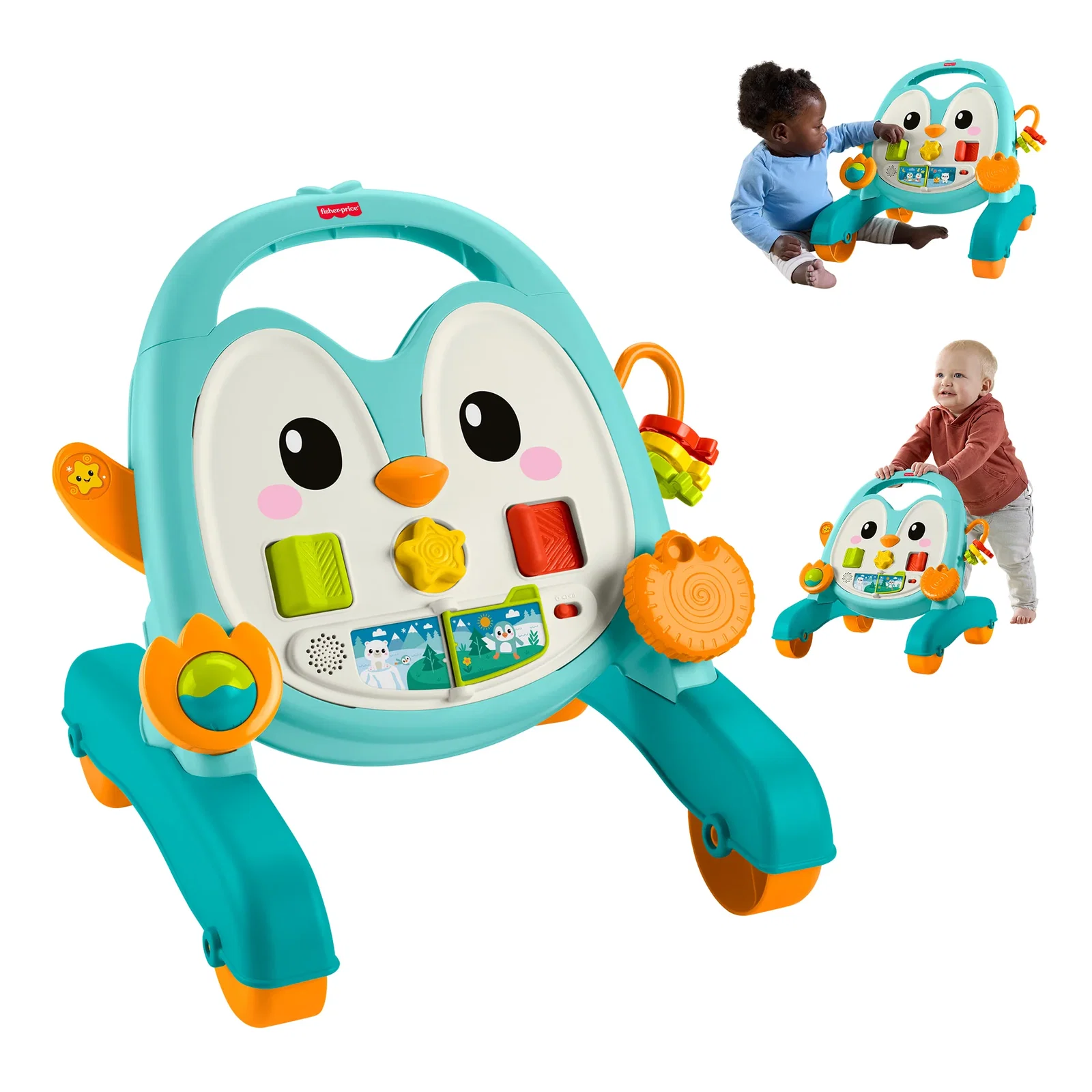 Image of Fisher-Price 2-in-1 Musical Penguin Activity Walker