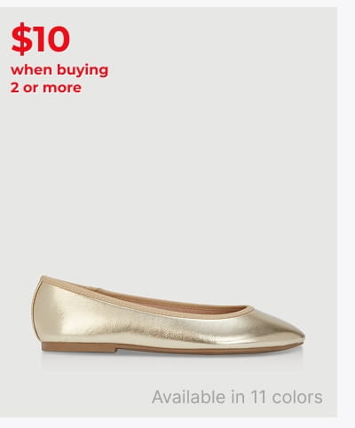 Shop Almond Toe Ballerina Flats