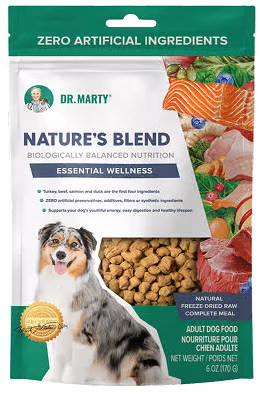 Dr. Marty Nature's Blend Essential Wellness Freeze-Dried Raw Food for Dogs