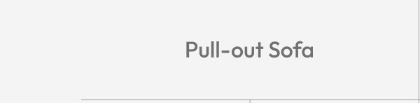 Pull-out Sofa