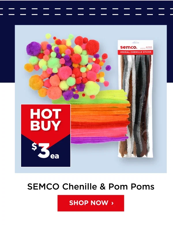 Semco Shenille & Pom Poms