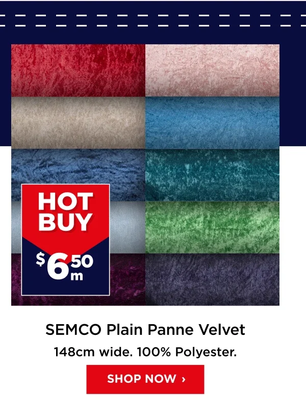 Semco Plain Panne Velvet