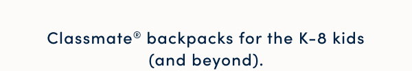 50% off backpacks & lunch boxes