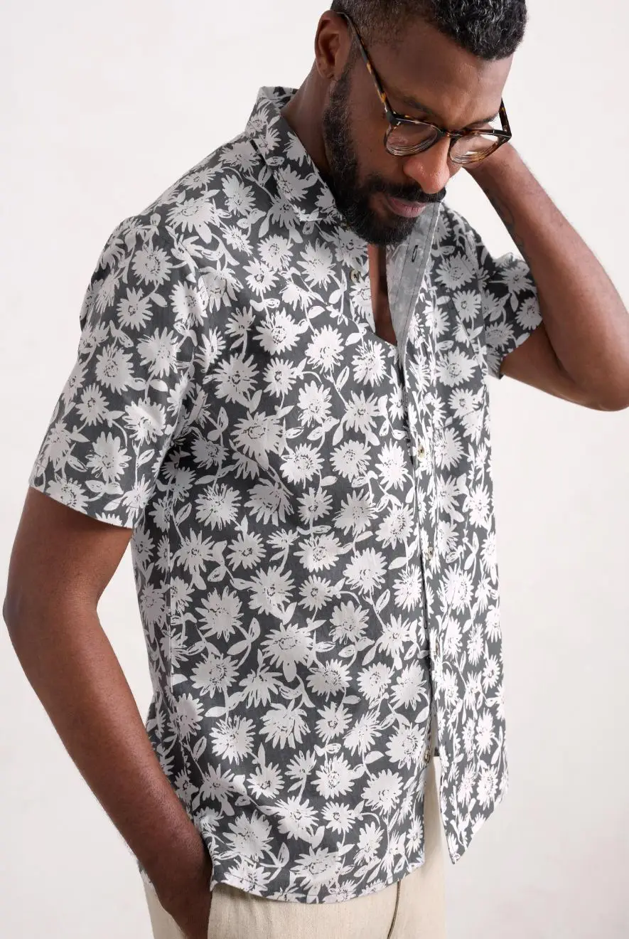 Men's Barque Short-Sleeve Shirt in Organic Cotton