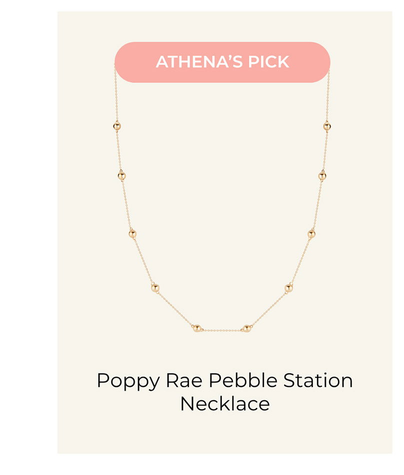 ATHENA’S PICK | Poppy Rae Pebble Station Necklace