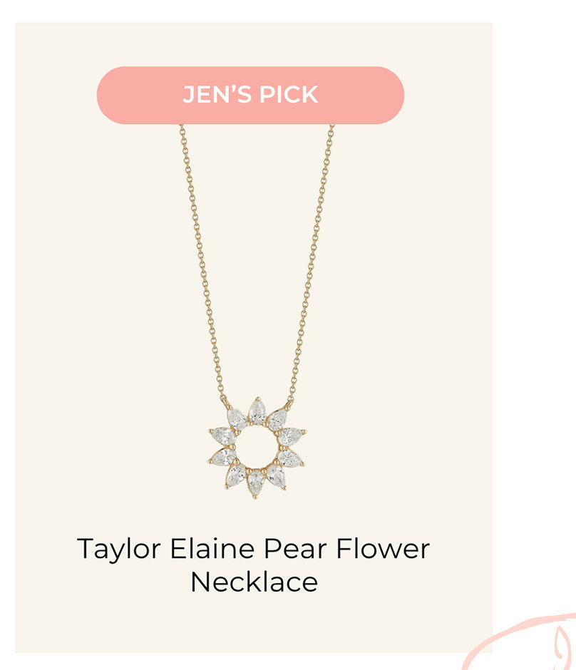 JEN’S PICK | Taylor Elaine Pear Flower Necklace