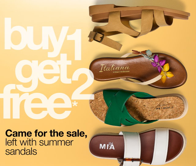 buy 1 get 2 free* Came for the sale, left with summer sandals