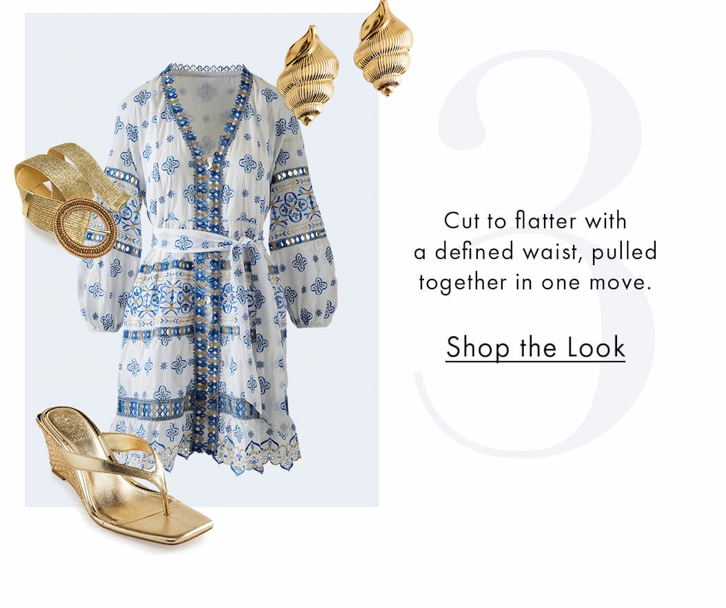 Metallic Embroidered Tiered Dress