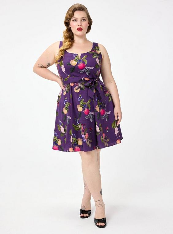 Retro Chic Notch Neck Tank Dress