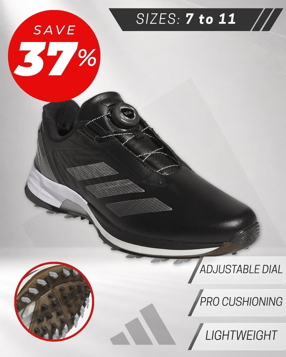 adidas Golf Mens AdiZero ZG Lo Boa Spikeless Lightweight Golf Shoes