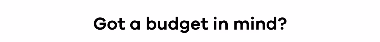 Got a budget in mind?