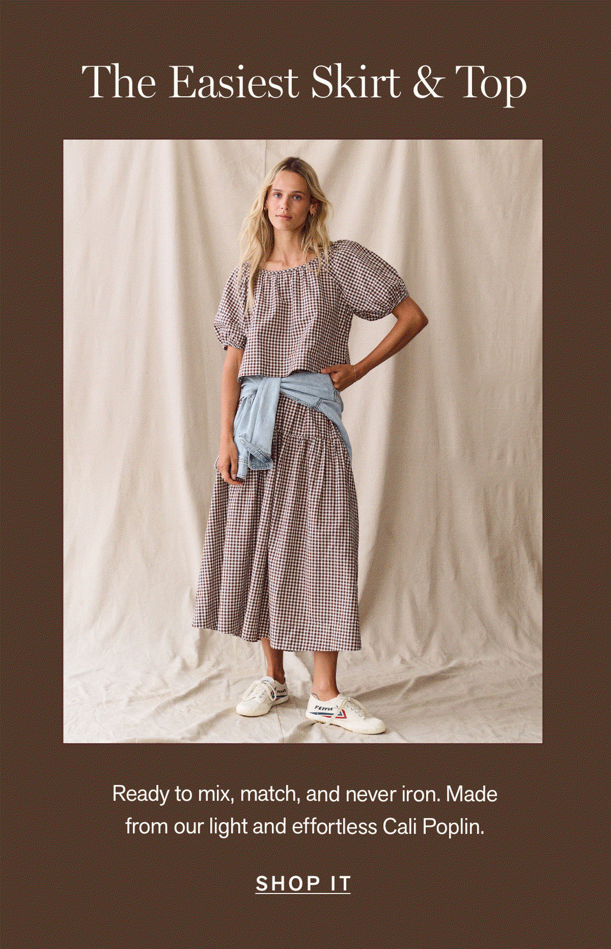 The easiest skirt & top