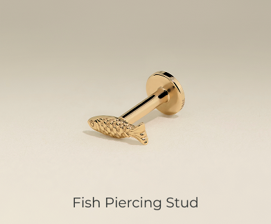 Fish Piercing Stud
