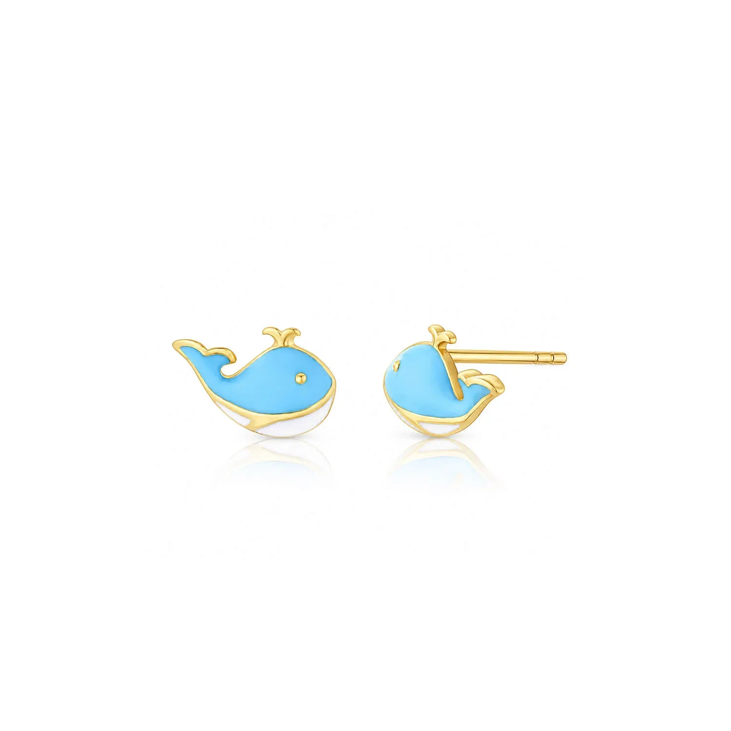 Image of Whale Stud Earrings