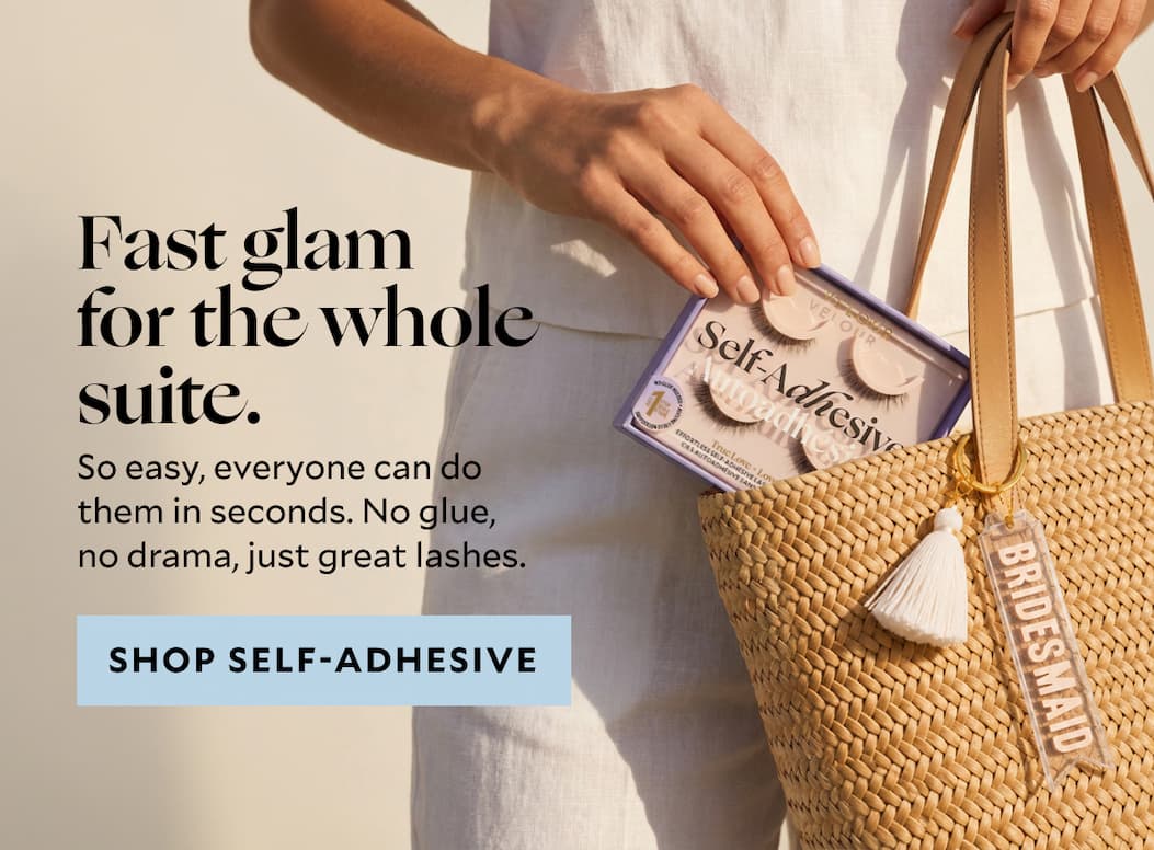 Fast glam for the whole suite.  So easy, everyone can do them in seconds. No glue, no drama,just great lashes.​