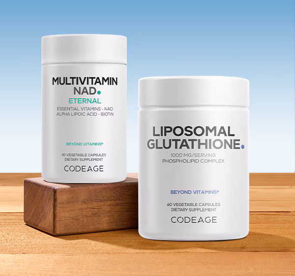 CODEAGE MULTIVITAMIN NAD ETERNAL AND LIPOSOMAL GLUTATHIONE items. Shop for these products
