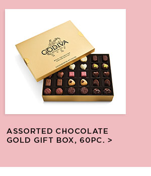 Assorted Chocolate Gold Gift Box, 60pc.