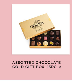 Assorted Chocolate Gold Gift Box, 15pc.