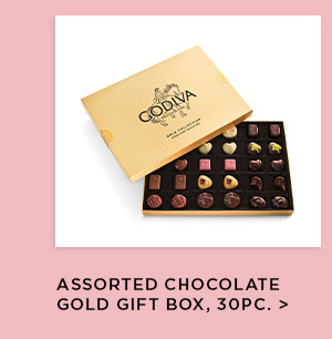 Assorted Chocolate Gold Gift Box, 30pc.