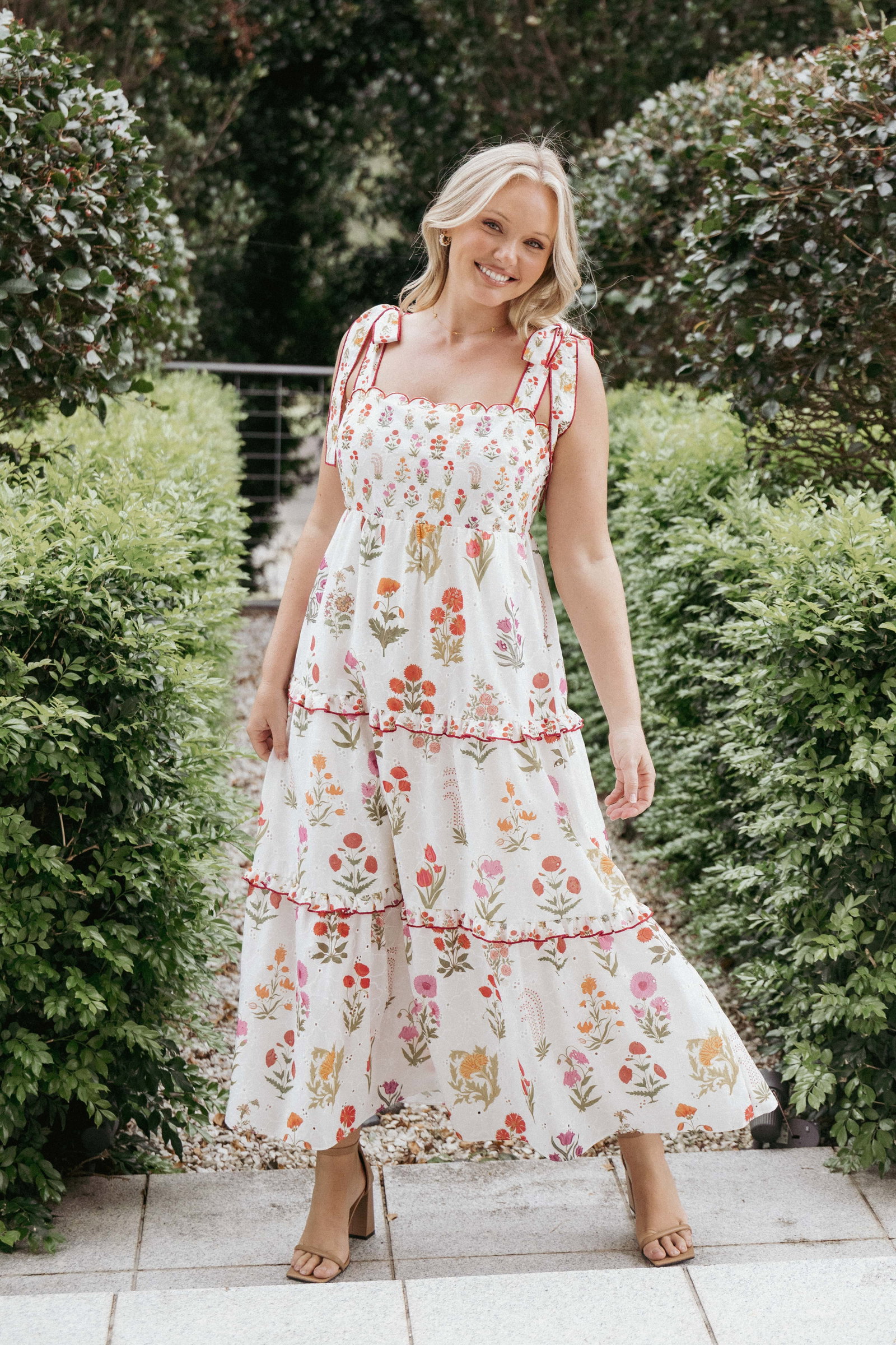 Image of Aurelia Maxi Dress - White Floral