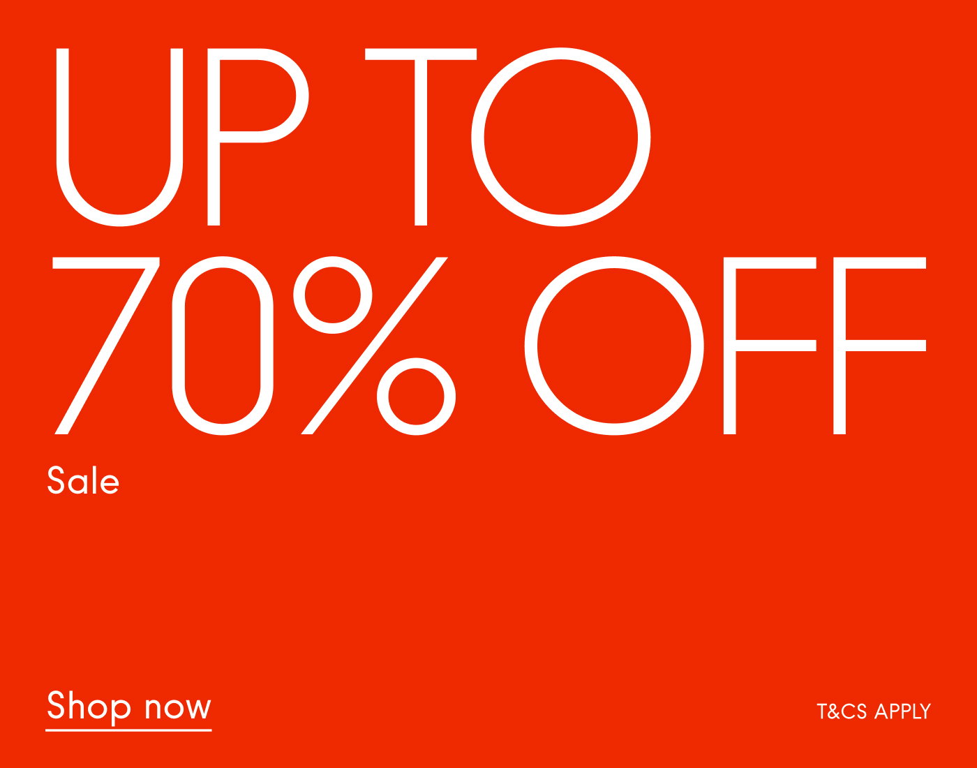 Up to 70% off sale Shop now
