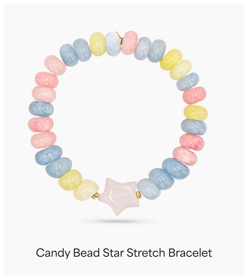 Candy Bead Star Stretch Bracelet