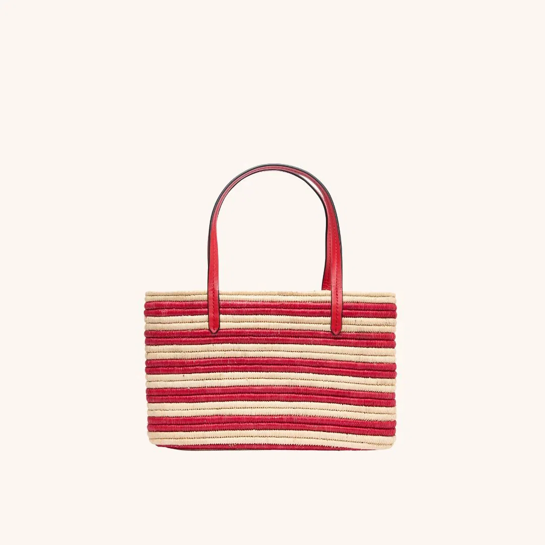 Image of The Capri Tote - Tomato Stripe