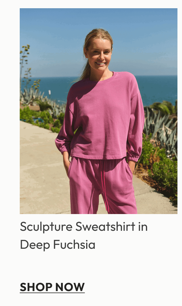 Sculpture Sweatshirt in Deep Fuchsia 