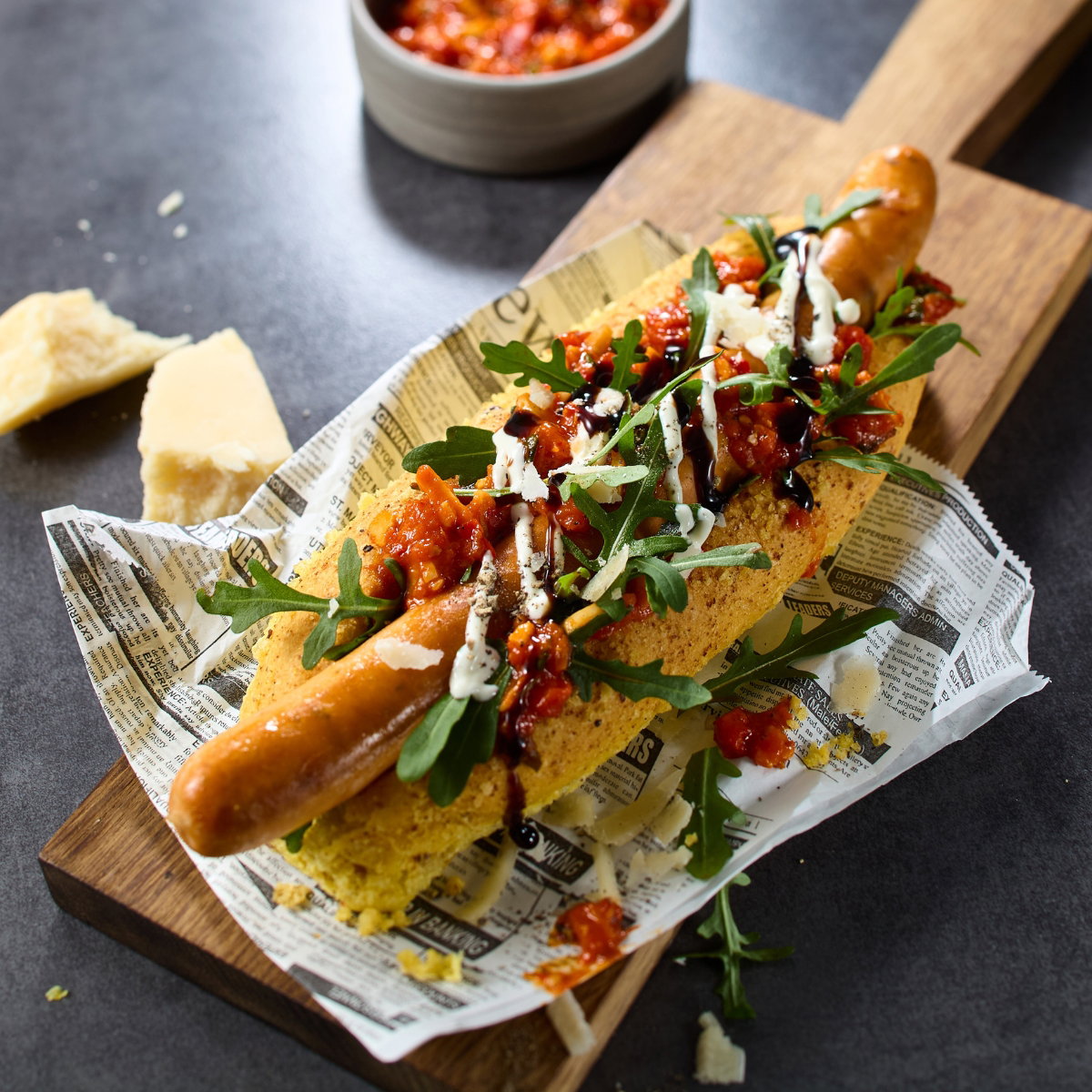 Jetzt Lachsbratwurst bestellen