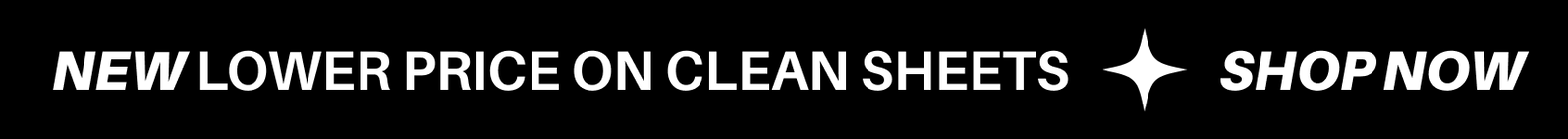 New lower price on Clean Sheets. Shop NOw. 