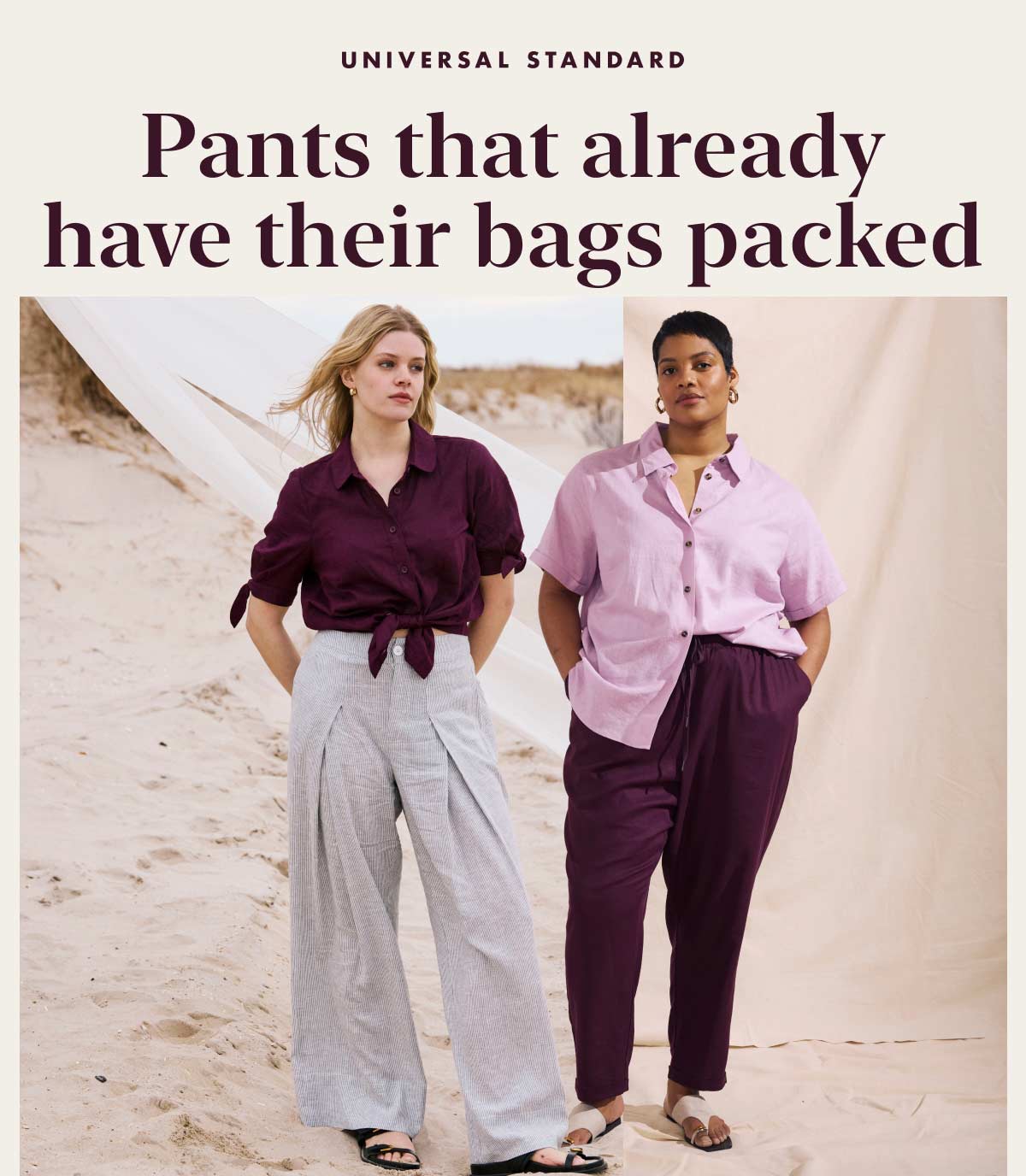 Linen Blend Pants