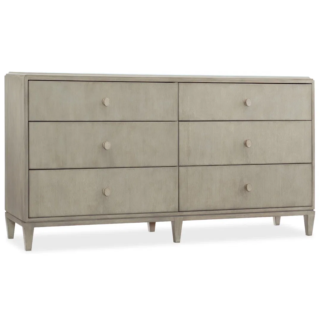 Elixir 6 Drawer Double Dresser