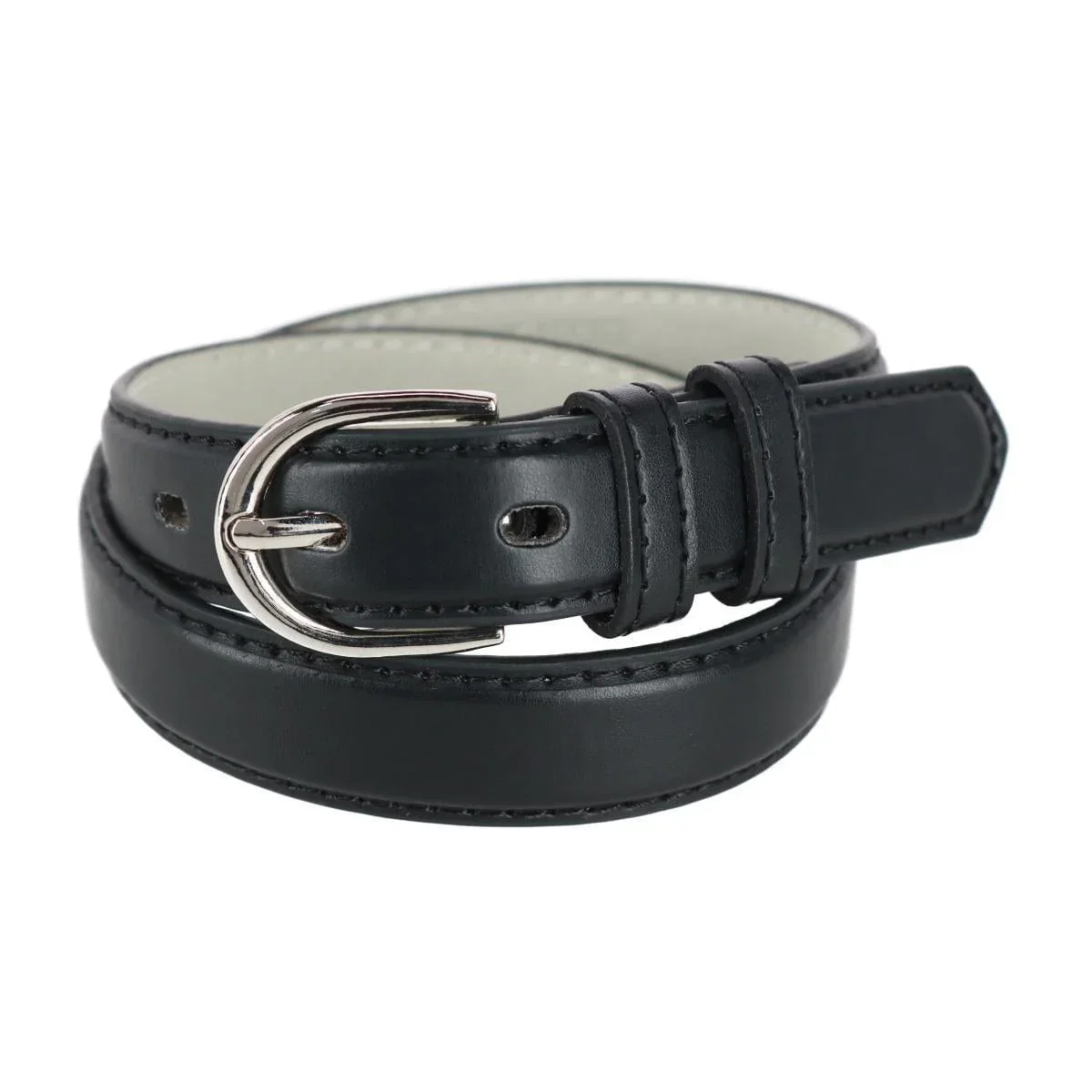 Image of CTM® Kid's Leather 1 inch Basic Dress Belt