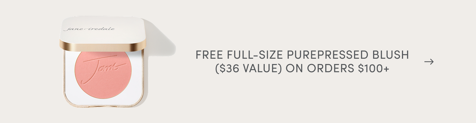 free blush on orders $100+