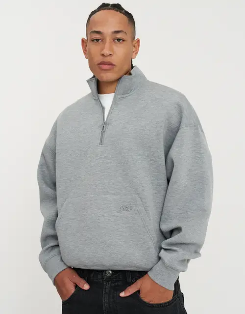 Scuba Oversized Deboss Quarter Zip