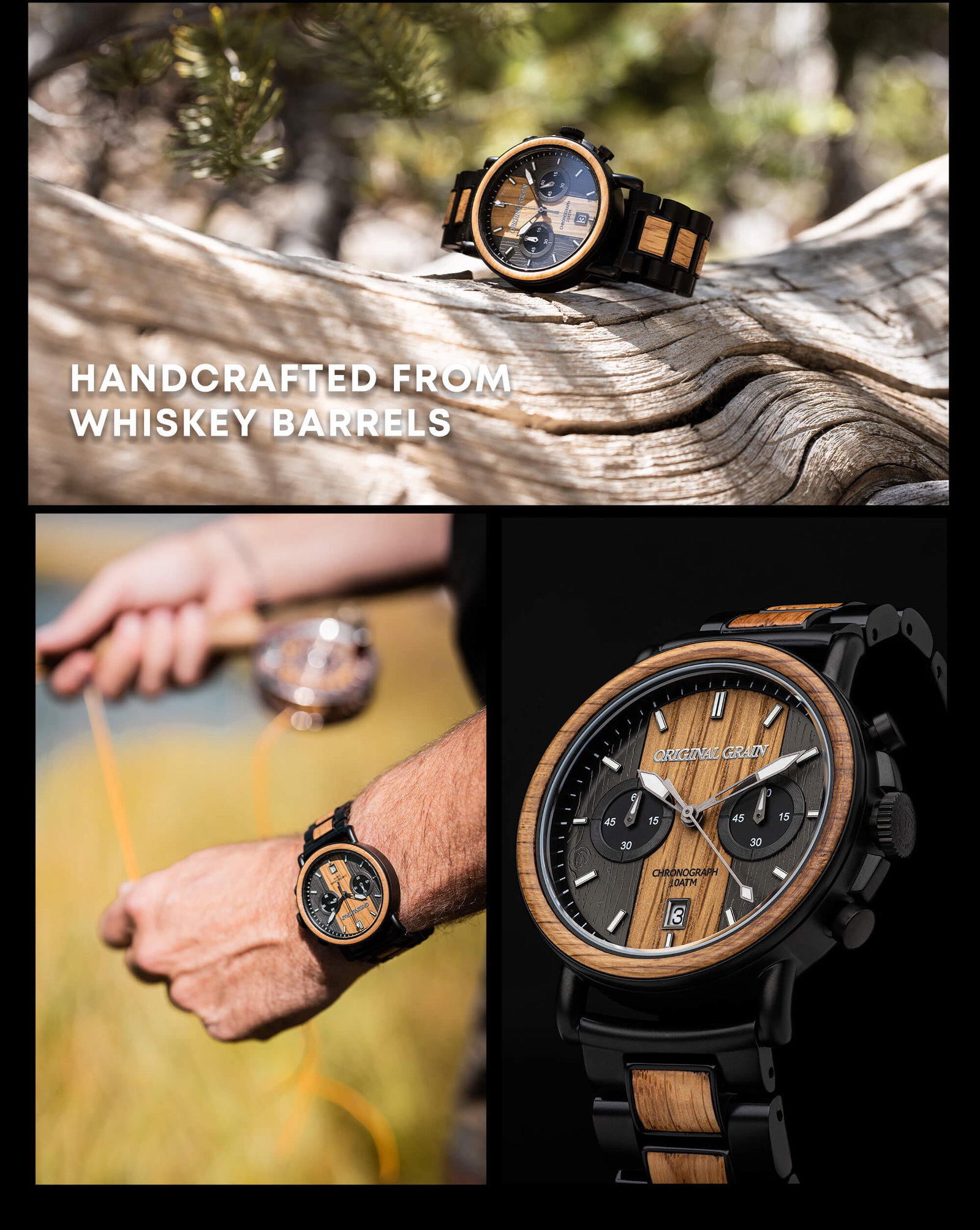 Handcrafted From Whiskey Barrels 