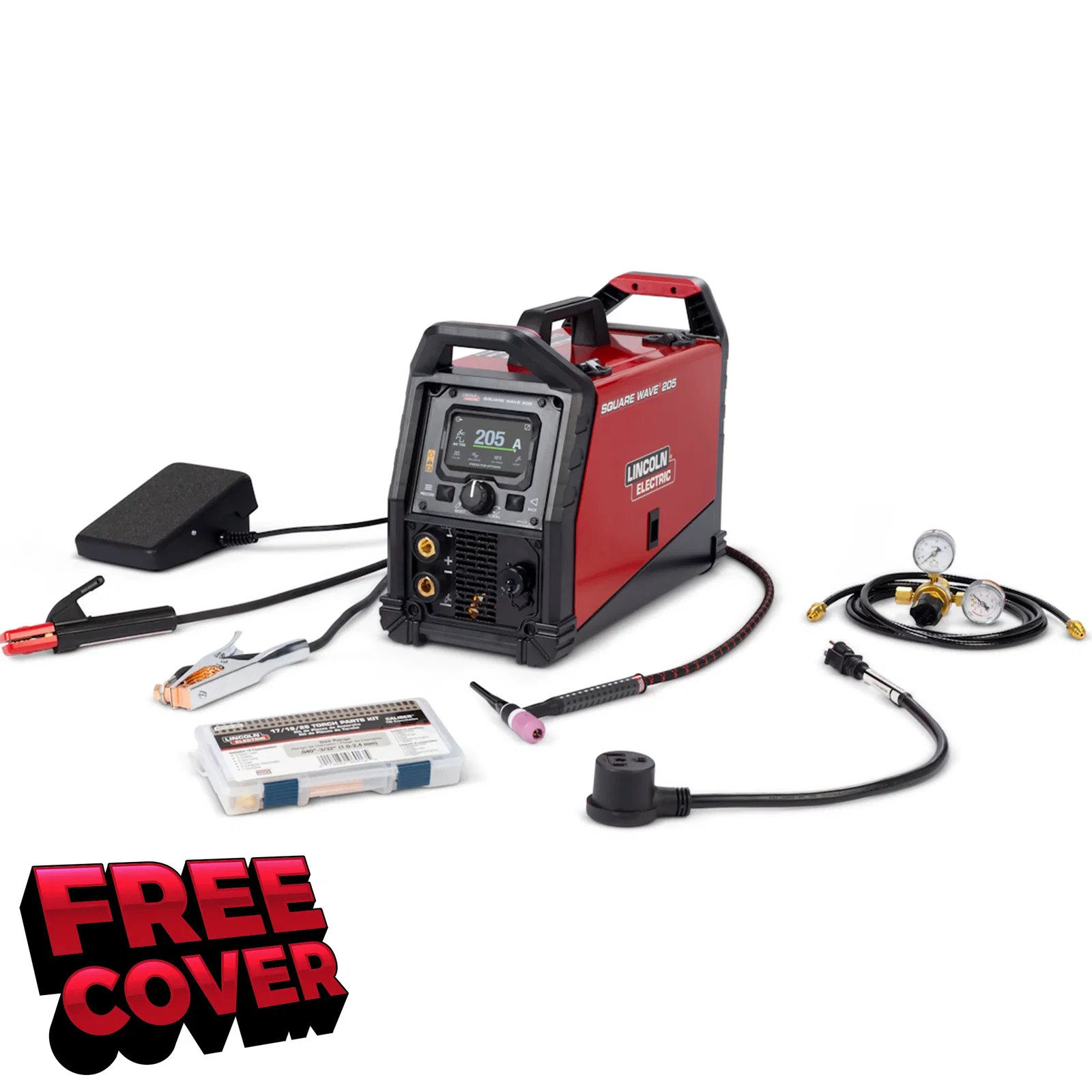 Image of Lincoln Square Wave 205 AC/DC TIG/Stick Welder (K5613-1)