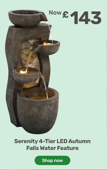 Serenity 4-Tier LED Autumn Falls Water Feature. £143