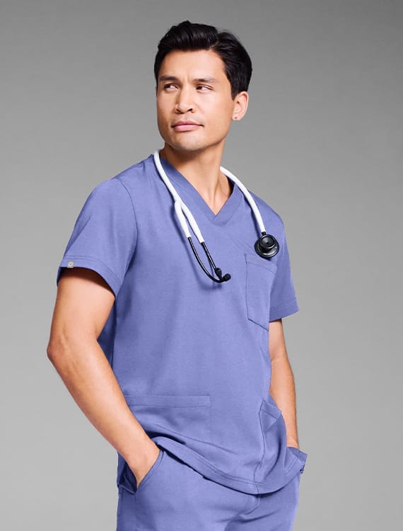 Hypothesis S-R Shift Ready 4-Pocket V-Neck Top >