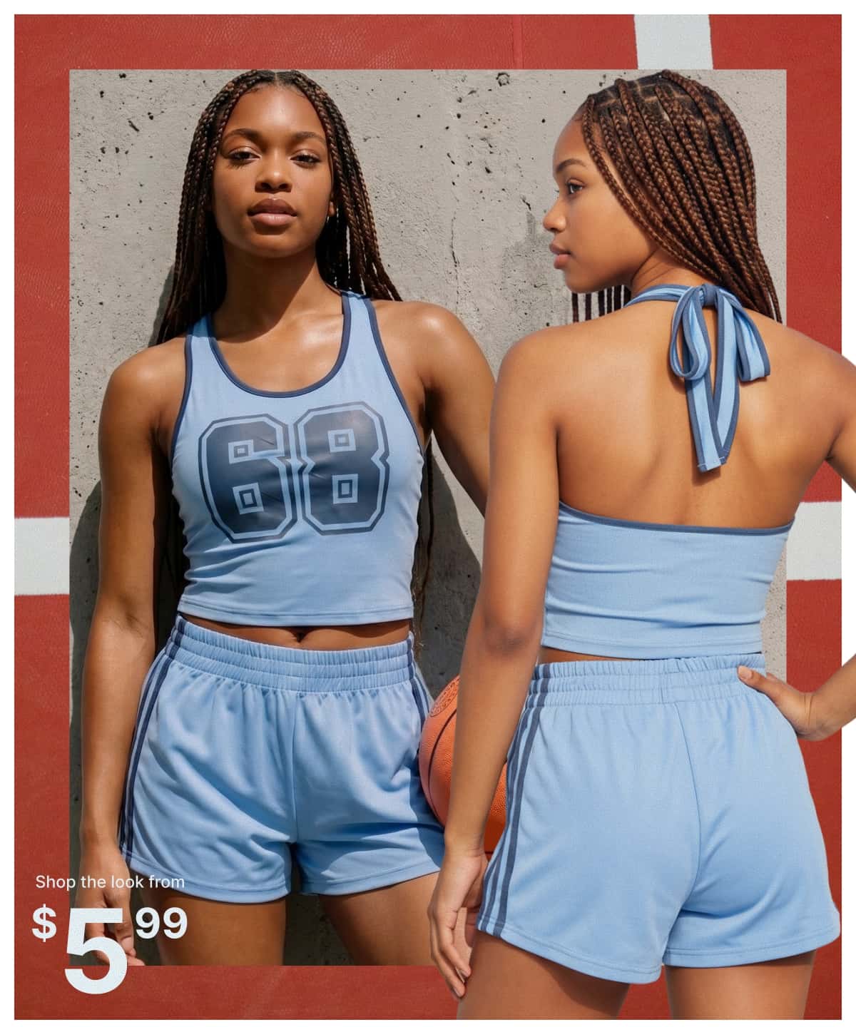 Shop 68 Graphic Cropped Halter Top