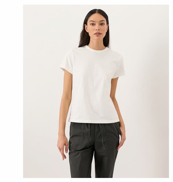 Organic Soft-Slub Essential Crewneck Tee