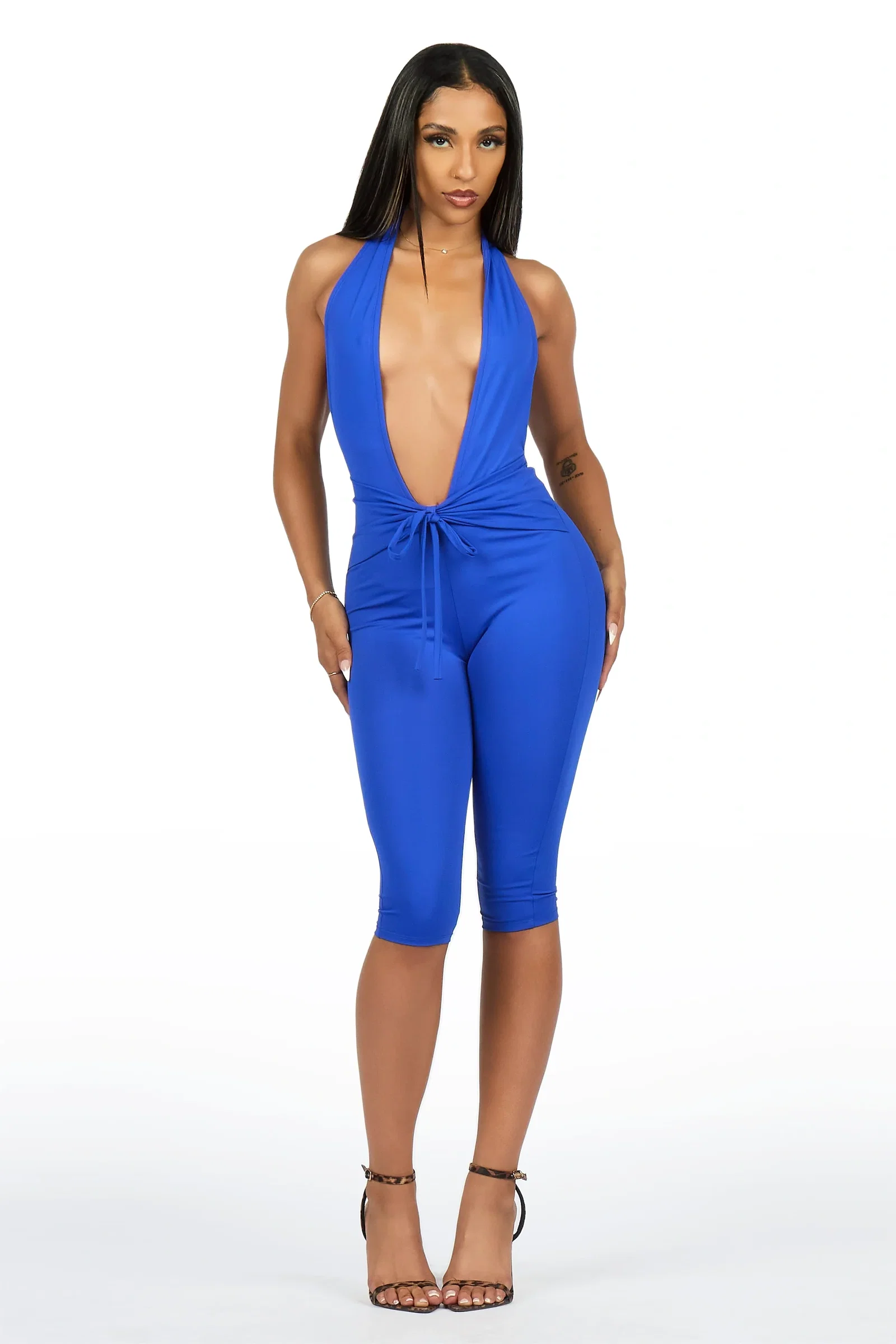 Image of Halt-it Royal Capri Jumpsuit