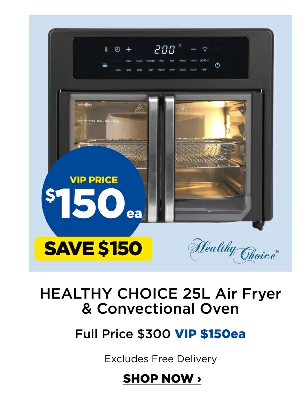 Healthy Choice 25L Air Fryer & Convectional Oven