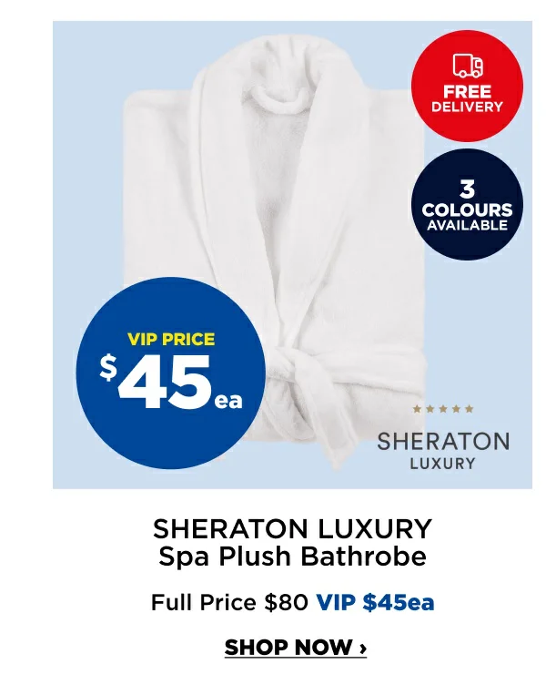 Sheraton Luxury Spa Plush Bathrobe