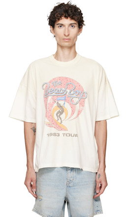 White 'The Beach Boys' Tour T-shirt - Represent
