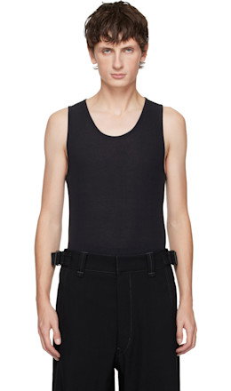 Black Debardeur Tank Top - LEMAIRE