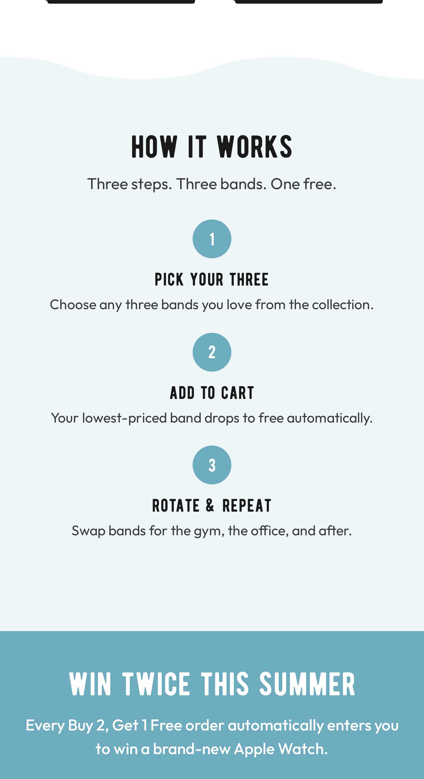 How It Works: 1. Pick Your Three. 2. Add To Cart. 3. Rotate & Repeat. Win Twice This Summer: Every Buy 2, Get 1 Free order en